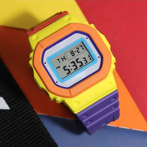 Nuevo Reloj de Diseño para Hombre, Unisex, Tendencia de Moda, Estilo G-Watch, Gran Venta, Rectangular, Silicona, Puntero, Movimiento Digital, 3BAR, Resistente al Agua - Product Image 4