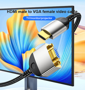 Adaptateur <span class=keywords><strong>coaxial</strong></span> <span class=keywords><strong>VGA</strong></span> plaqué or en gros, gaine en PVC, <span class=keywords><strong>convertisseur</strong></span> mâle-mâle pour home cinéma, lecteur DVD, PC, ordinateur portable, moniteur - Product Image 4