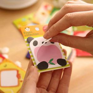 Kawaii Cartoon Animal Sticky Notes Cute Self-Adhesive Kraft Paper <b>Memo</b> <b>Pads</b> Portable Writing Art Stationery for School for - Product Image 5