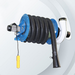 Enrouleur de Tuyau d'Échappement Électrique Motorisé Fengshen Certifié CE 127 mm 8 m 0,75 kW avec Ventilateur – Équipement Professionnel pour Garage de Réparation Automobile - Product Image 2