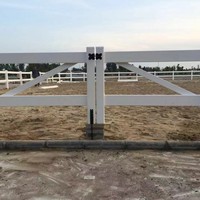 Valla de PVC para caballos de fácil instalación: paneles ligeros, configuración rápida para granjas pequeñas