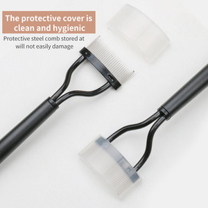 Đôi cuối lông mày bàn chải 2 in1 <span class=keywords><strong>Lash</strong></span> mở rộng sản phẩm <span class=keywords><strong>Brow</strong></span> <span class=keywords><strong>Comb</strong></span> trang điểm công cụ và phụ kiện thiết lập - Product Image 6