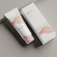 Boîte cadeau haut de gamme personnalisée pour cosmétiques, parfums et crèmes pour le visage, en carton blanc auto-élevant