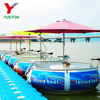 Bateau Parc d'attractions aquatiques Loisirs Barbecue électrique flottant Donut Boat Grill Boat