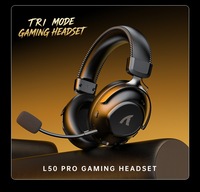 Casque de jeu sans fil Attack Shark L50PRO, léger, tri-mode, avec microphone, circum-auriculaire