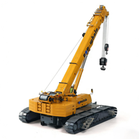 Grue télescopique sur chenilles télécommandée en métal Eyewhale 1/14, modèle RC avec palan, ESC brushless, radio Frsky et joystick 5D