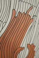 Panneaux muraux et plinthes 3D en relief doré, panneau mural abstrait à motifs floraux, panneau mural décoratif en relief pour la décoration murale du salon