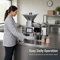 Compteur de graines semi-automatique avec écran tactile et corps en acier inoxydable 304