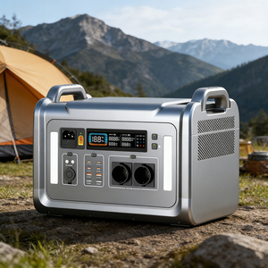 Station d'alimentation portable haute puissance à onde sinusoïdale pure avec batterie LiFePO4 2000 Wh, stockage cloud, MPPT solaire et démarreur de secours - Product Image 2