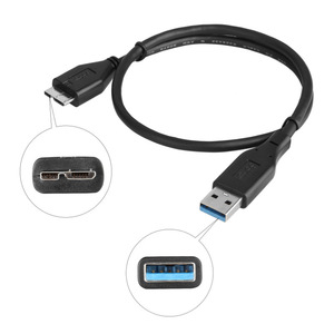 สายเคเบิลข้อมูล USB3.0 ขั้วต่อไมโครยูเอสบี 480Mbps สำหรับอุปกรณ์เคลื่อนที่และฮาร์ดไดรฟ์ภายนอก - Product Image 3