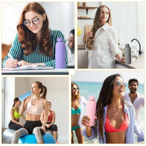 Botella Personalizada <span class=keywords><strong>de</strong></span> Boca Pequeña con Tapa Hermética, Vaso Aislado al Vacío <span class=keywords><strong>de</strong></span> Acero Inoxidable 304 <span class=keywords><strong>de</strong></span> Doble Capa para Deportes al Aire Libre - Product Image 6