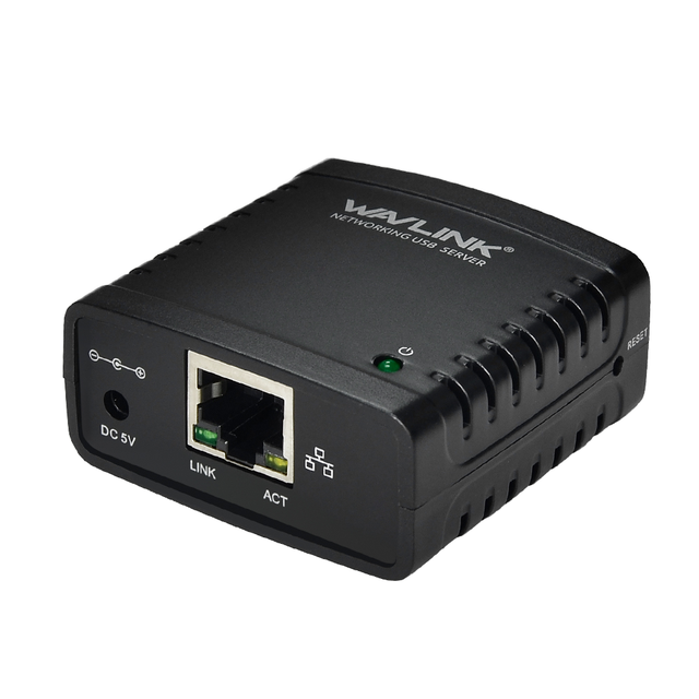 Wavlink WL-NU72P11 Original Home Office USB 2.0 Wired Networking Print Server with Stock Availability for Office Use