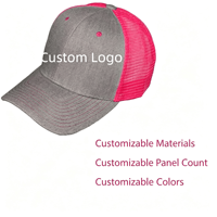 Casquettes de sport en maille à 5 panneaux personnalisables, casquettes de camionneur en maille vierges avec logo personnalisé, broderie respirante, casquettes de camionneur en velours sans mousse