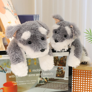 Peluche <span class=keywords><strong>de</strong></span> <span class=keywords><strong>Schnauzer</strong></span> Gris Recostado OEM ODM, Decoración para Interiores <span class=keywords><strong>de</strong></span> Auto, Juguete para Aliviar el Estrés y Compañero <span class=keywords><strong>de</strong></span> Sueño para Amantes <span class=keywords><strong>de</strong></span> Mascotas, Regalo <span class=keywords><strong>de</strong></span> Cumpleaños - Product Image 3