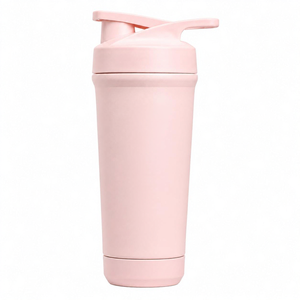 Borraccia <span class=keywords><strong>Shaker</strong></span> per Proteine in Acciaio Inox con Logo Personalizzato, Disponibile in Rosa, Bianco, Nero, Rosso e Blu Scuro, per Palestra, Fitness e Viaggi - Product Image 1