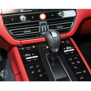 Pannello di rivestimento per l'aggiornamento delle prese d'aria della console centrale Macan 95B 2022-2024 con interruttori di controllo multimediale, accessori interni neri - Product Image 4