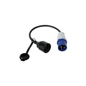 Perel <b>ADAPTER</b> CABLE SOCKET TO CEE <b>PLUG</b> - FRENCH SOCKET - Product Image 1