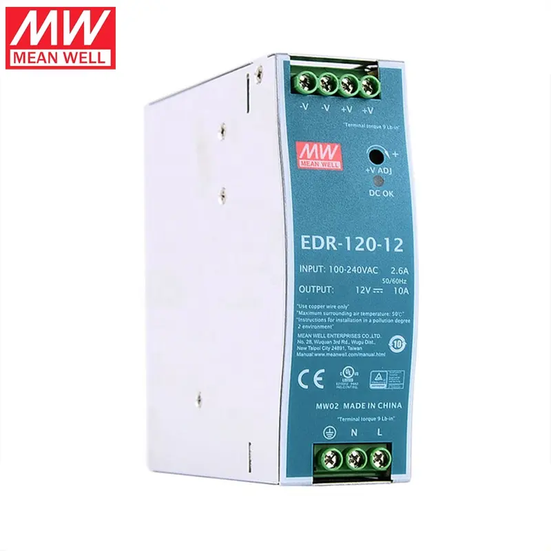 Mean Well Din Rail EDR-120 120W 48V 2.5A Wholesale DC Output Industrial Power Supply