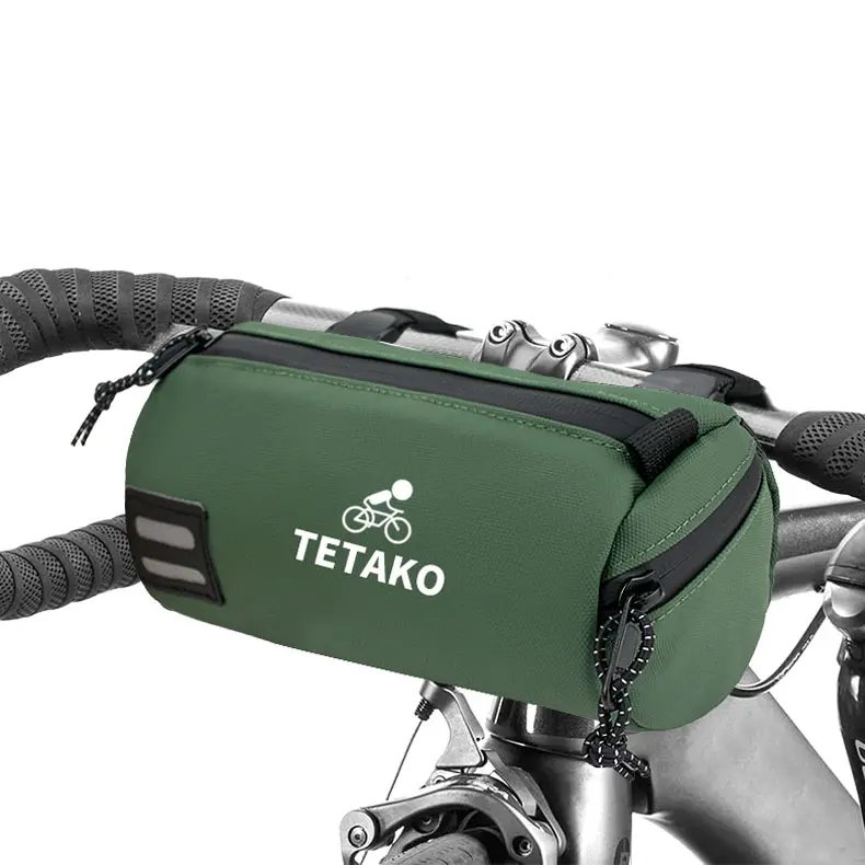 Personalizado impermeable al aire libre bicicleta ciclismo frente marco bolsa de manillar de la bici