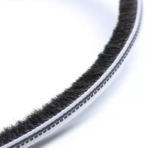 Black / Grey Color PP Yarn UV Resistant High Quality Waterproof Siliconized Sealing <strong>Strip</strong> <strong>Door</strong> <strong>Weather</strong> <strong>Strips</strong> - Product Image 1