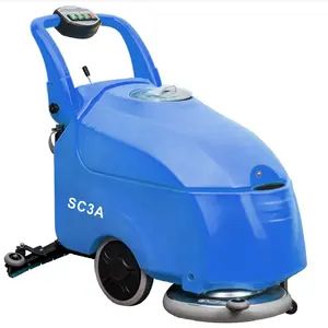 new solution 168RPM commercial battery operated smart floor scrubber push type scrubber dryer floor machine cleaning for factory