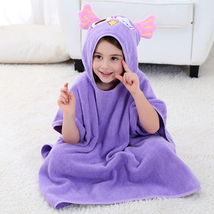 MICHLEY nuevo diseño búho púrpura patrón rápido seca toallas niños - Product Image 6