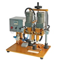 Machine de capsulage de vis de bouteille en plastique semi-automatique de dessus de table rentable