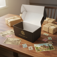 Boîtes d'expédition en carton ondulé personnalisées avec inserts pour boîtes mystères, livres et cosmétiques |   Imperméable, écologique, avec logo imprimé