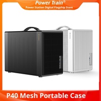 Lecteur inconnu P40 Mesh Mid Tower MicroATX Portable Desktop Compact Gaming Mini Computer Case avec alimentation en stock