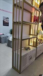 Custom Luxury Skincare <b>Salon</b> Nail Display Rack Cosmetic Shop Display Cabinet Shelf - Product Image 5