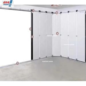 Venta caliente Puertas de garaje automáticas deslizantes horizontales Puertas seccionales eléctricas deslizantes laterales - Product Image 2