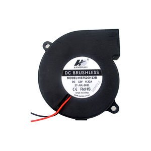 Hangdahui <span class=keywords><strong>Mini</strong></span> Centrífuga DC Ventilador Ventilador 3 polegada Ball Bearing Brushless Alta Velocidade Grande Volume de Ar 7520 BL Free Standing Plastic - Product Image 2