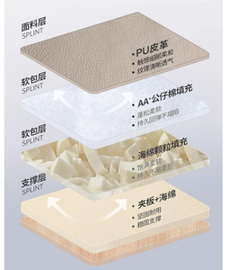 Stile moderno Beige reclinabile per studenti pausa pranzo casa ufficio ufficio sedia da ufficio ergonomica esecutiva per lo stile di vita sedentario - Product Image 6
