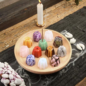 Soporte para Incienso de Palo Santo Mini en Oferta, Soportes para Varillas de Incienso con Forma de Flor de Cristal de Cuarzo Mixto - Product Image 2