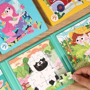 Juegos para Niños Pequeños, Granja de Animales, Rompecabezas Magnéticos con Temática de Niñas Bonitas, Juguetes de Viaje para Niños - Product Image 3
