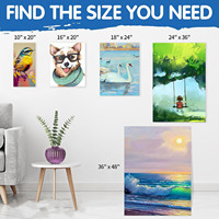 Toile tendue 16x20 Toile tendue vierge 40 x 50 Professionnelle 16x20 Toile tendue pour la peinture