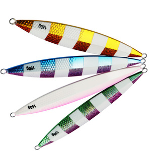 Señuelo de jigging de 150g, cebo metálico de aleación de plomo para pesca en agua salada, pesca en barco oceánico. - Product Image 1