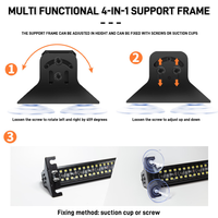 Nouvelle bande lumineuse LED Aurora ultra-lumineuse et puissante, combinée, faisceau de route, tout-terrain, camion, IP67 étanche, 6500K blanc, DC 12-24V