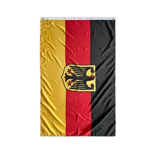 Уличный подвесной утолщенный полиэстер 3x5 футов Национальные флаги немецкий флаг орла