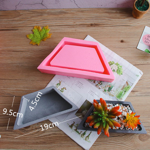 Molde Triangular Grande para Macetas de Silicona, para Concreto, Yeso, Cemento y Arcilla, para Bodas y Pascua, para Decoración de Jardín - Product Image 3