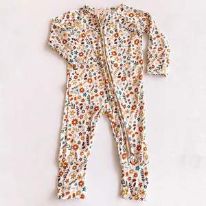 Pijama de bambú orgánico para dormir para bebé, peleles para bebé, pijama con cremallera bidireccional, traje de dormir para recién nacido, mono infantil, ropa para bebé - Product Image 4