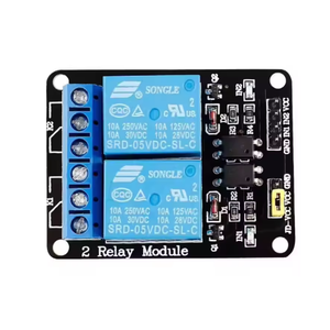 2-Channel Relay Module with Optical Coupler Protection Relay Expansion Board <b>5V</b> SUNLEPHANT - Product Image 2