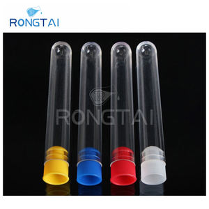 RONGTAI Lab Plastic Test <span class=keywords><strong>Tube</strong></span> Fabricadores 12*60mm Plastic Lab Test Tubes 75mm China Plastic Test Tubes Com Suporte - Product Image 6