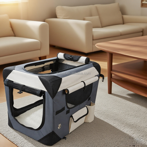 Katlanabilir açık seyahat yumuşak köpek kulübesi nefes <span class=keywords><strong>Pet</strong></span> seyahat taşıyıcısı fermuar kapatma basit stil 6 boyutları seçenekleri kutu ambalaj - Product Image 2