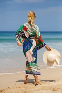 JSN Beach Vaction Mujeres Imprimir Traje de baño Beach Cover up - Product Image 2