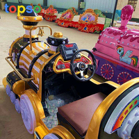 Train électrique miniature sans rails pour enfants et adultes, pour usage en centre commercial, 12 places, intérieur/extérieur