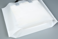 Sacs d'emballage en plastique PE, sacs pour vêtements, Logo personnalisé, sac de Shopping pliable, avec poignée, vente en gros, 100 unités