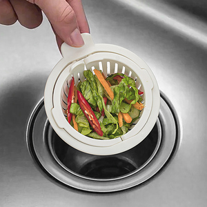 Kitchen Sink Filter Screen Drain <b>Basket</b> With Lid For <b>Food</b> Waste Prevention - Product Image 1