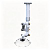 Hotte d'extraction de fumées flexible et moderne pour ateliers, laboratoires, hôpitaux et écoles, avec conduit en alliage d'aluminium et raccords en PP