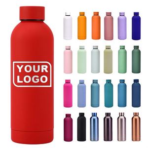 Custom Logo Luxury Water <b>Bottle</b> Insulated Stainless Steel Vacuum Flask Keep Hot and Cold 500ml Drink Waterbottle With Logo - Product Image 1